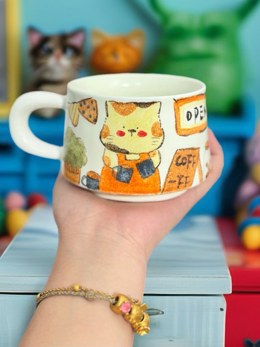 Little Cat’s Café Ceramic Mug