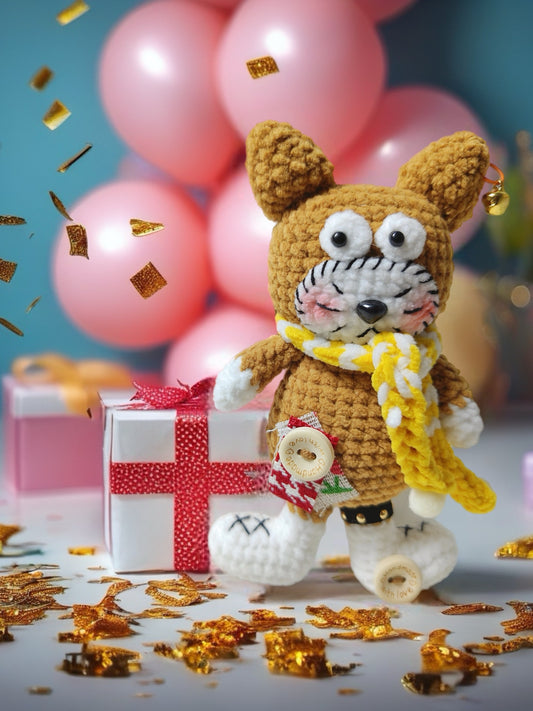 Crocheted "Tangyuan" Cat Doll