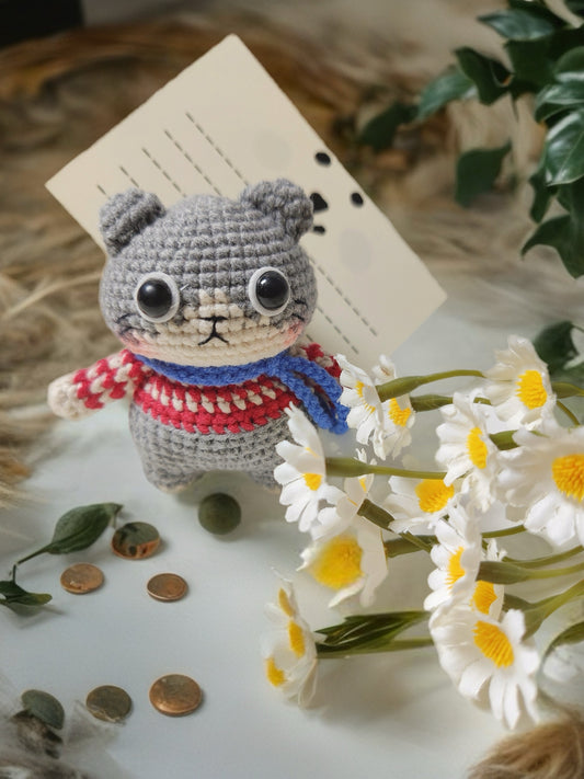 Crocheted "Dai Dai Cat" Doll