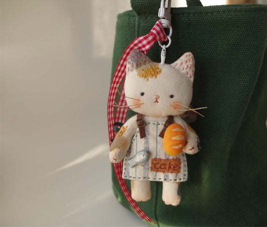 Bakery Cat Fabric Doll